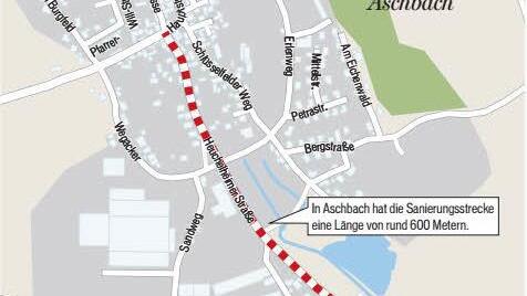 In Aschbach wird zehn Wochen lang gearbeitet. Grafik: Micho Haller