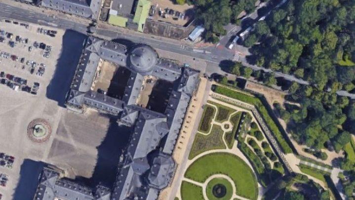 Du bist ein echter Burgen-Fan und denkst, dass du die  historischen Gebäude in Franken gut kennst? Aber was ist, wenn sich die Perspektive ändert? Finde jetzt heraus, wie gut du dich wirklich auskennst! Foto: Google Earth