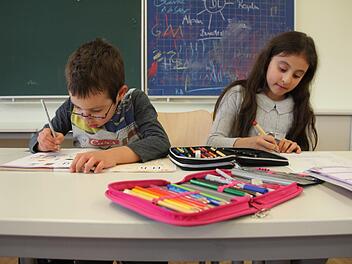 Abd Arrahman und seine Schwester Leyla besuchen die Offene Ganztagsschule der Adalbert-Stifter-Grundschule. Foto: Franziska Rieger
