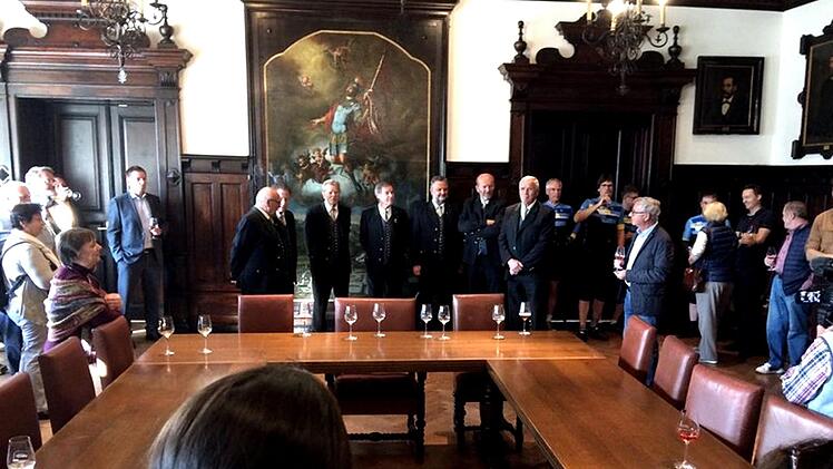 Die Begrüßung im Rathaus. Foto: Richard Sänger