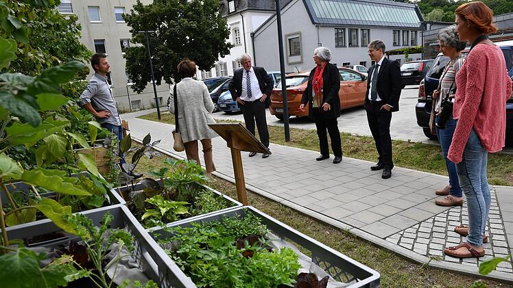 Einweihung Demonstrationsgarten der LWG am Schillerplatz 15. Foto: Ronald Rinklef