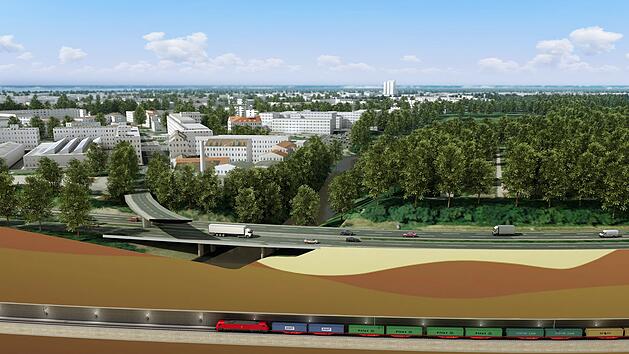 N&uuml;rnberg/F&uuml;rth: Bahn plant 7,5 Kilometer langen Tunnel unter dem Frankenschnellweg