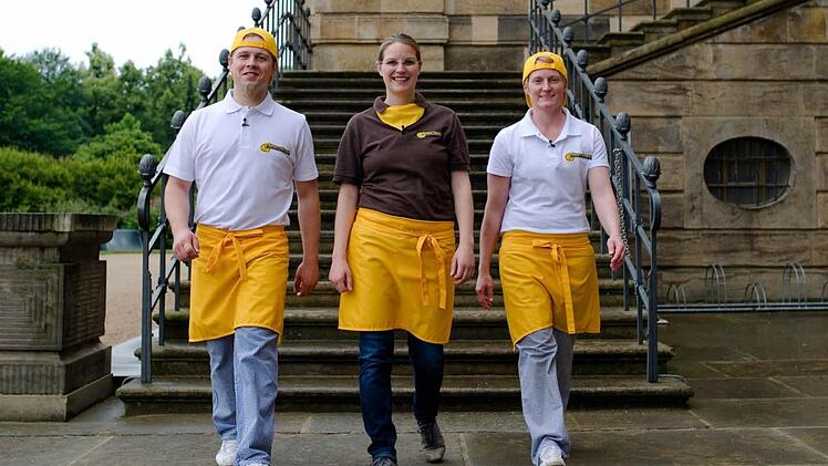 Das Siegerteam der Bäckerei Schmitt: Axel Schmitt und Ehefrau Eva mit Susanne Trott aus Frankenwinheim.