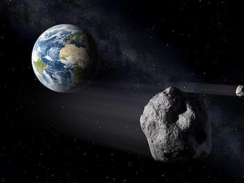 In weniger als 70 Jahren könnte der Asteroid "2019 SU3" die Erde treffen. Symbolfoto: ESA Science Office/dpa