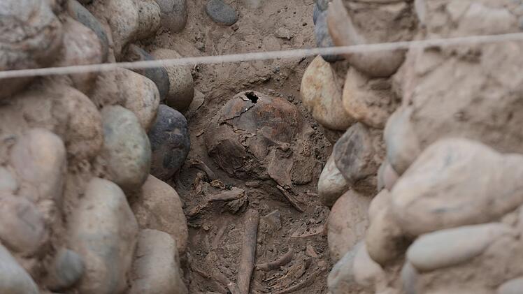 Fund in der Ruinenst&auml;tte Huaca Pucllana in Peru