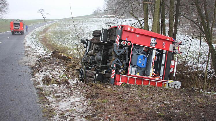 Die Unfallstelle im Osten von Jesserndorf.