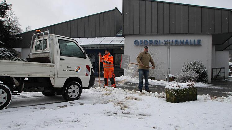 Wintereinbruch in Bad Brückenau. Foto: Ulrike Müller