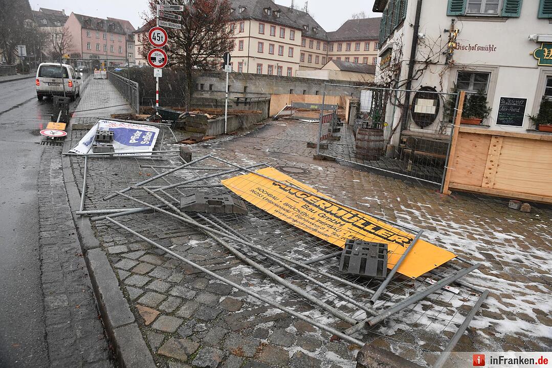 Sturmtief "Egon" hinterlässt seine Spur in Bamberg