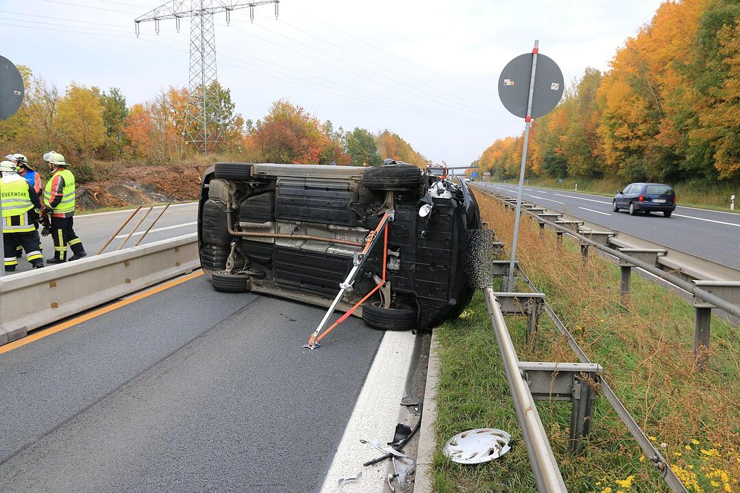 Unfall auf A73 bei Bad Sttaffelstein
