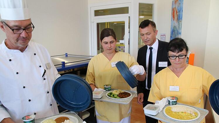 Et voilà: So sieht das neue Krankenhausessen aus. Foto: Sebastian Schanz