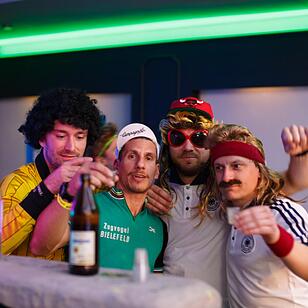 Retro Sportler Fasching