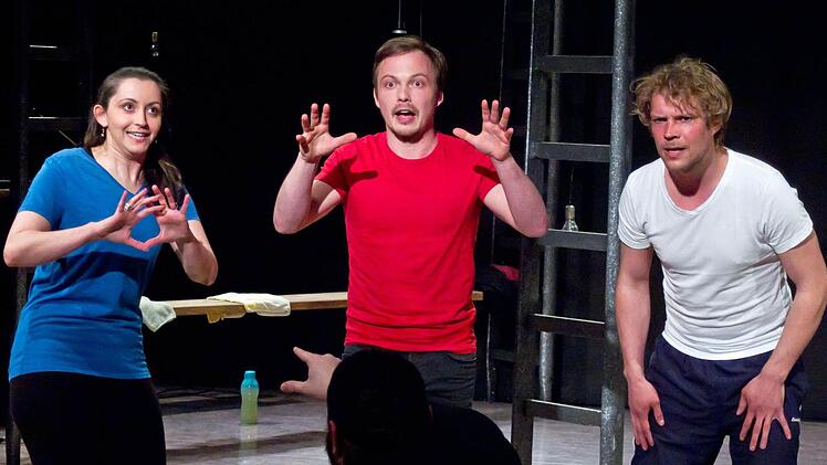 Improtheater mit Leila Müller, Ingo Paulick und Oliver BaeslerFoto: Jochen Berger