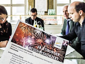 Werke von Johann Strauß stehen im Mittelpunkt beim Coburger Neujahrskonzert am 6. Januar im Kongresshaus Rosengarten. Das Programm wurde am Donnerstag im Landestheater vorgestellt.Foto: Jochen Berger