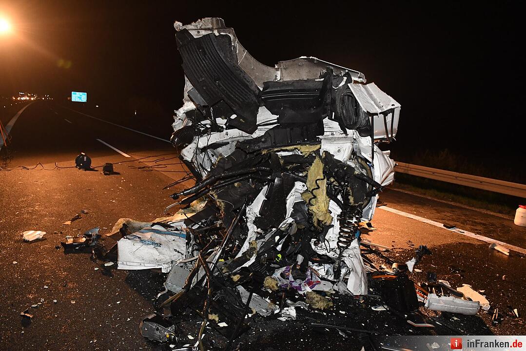 Schwerer Unfall auf A70 bei Bamberg