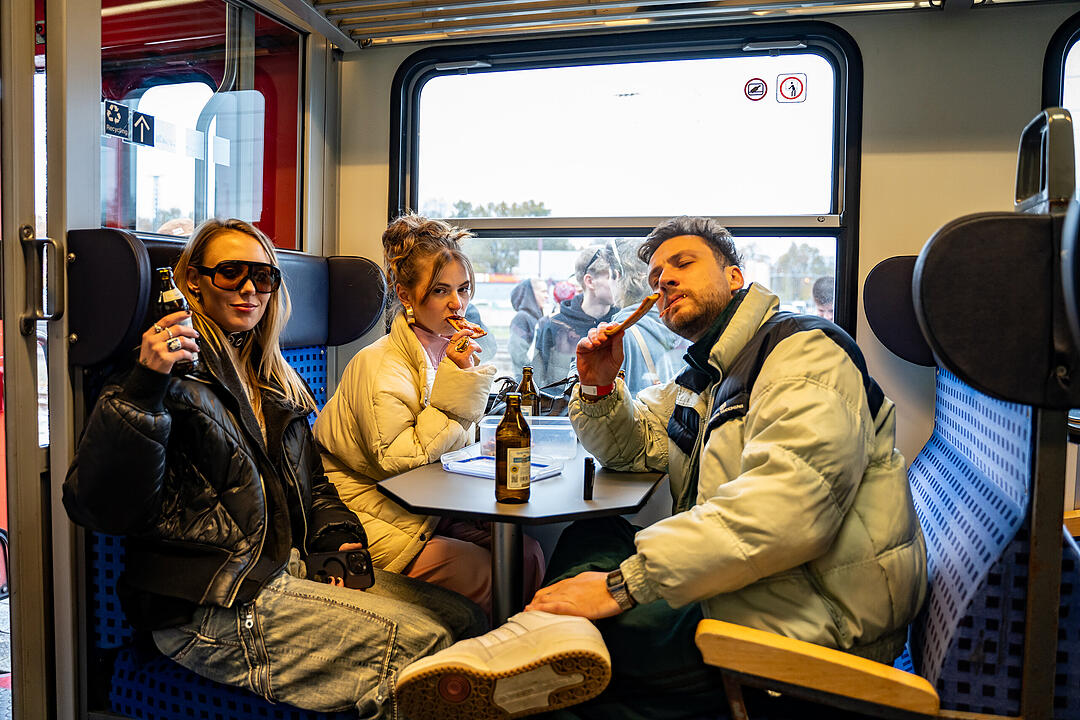 Die beste Party im Zug!