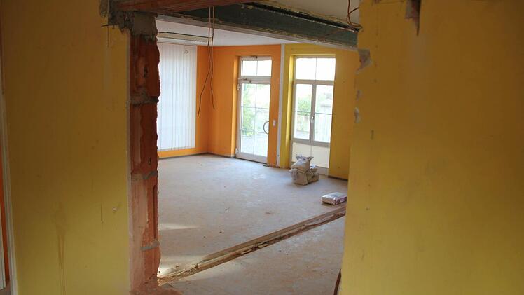 So sieht es momentan auf der Baustelle Pfarrzentrum aus.