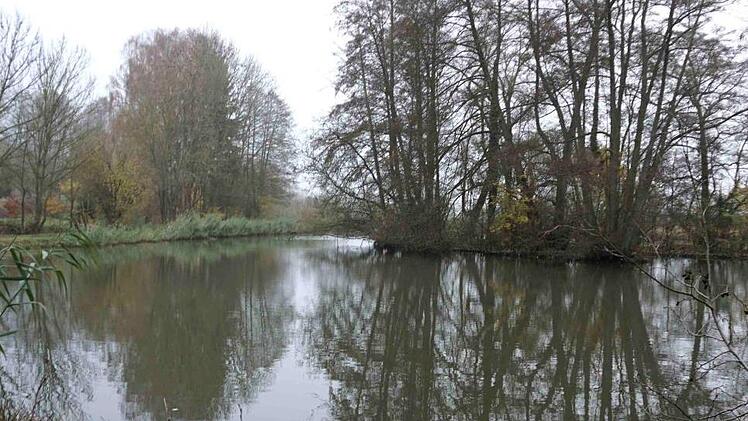Die Entlandung des Badweihers will die Gemeinde Weisendorf in Eigenregie vergeben, deswegen haben die Arbeiten noch nicht begonnen. Foto: Richard Sänger