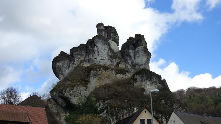 Der Museumsfelsen in Tüchersfeld Foto: Thomas Weichert