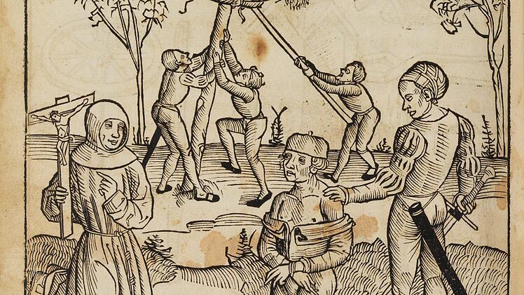 Hinrichtungsszene aus der Bambergischen Halsgerichtsordnung von 1507