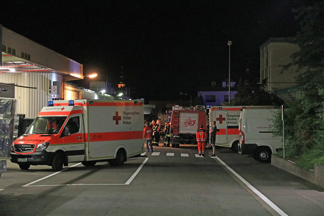 Feuerwehreinsatz bei INA-Schaeffler in Höchstadt