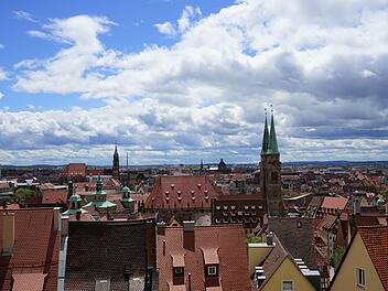 Aufgenommen auf dem Aussichtspunkt der Nürnberger Burg