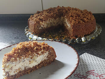 Maulwurfkuchen mit Bananen