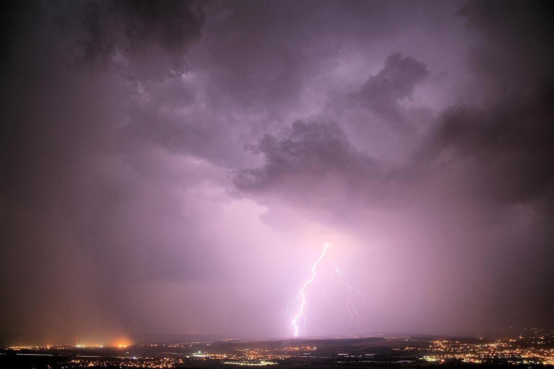 Blitz und Donner über Franken
