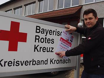 BRK-Ehrenamtsmanager Ralf Schmidt sucht Helfer für Blutspende-Termine in Weißenbrunn. Foto: Heike Schülein