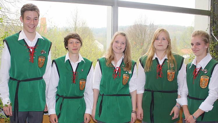 Zehn Jahre aktiv: Markus Mathes, Felix Illek, Sandra Kleinheinz, Nicole Pyrkosz, Eva Gundelach