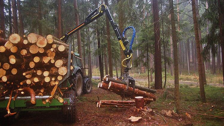 Ein Zukunftsprojekt der WBV ist die Durchforstung im Privatwald durch Selbstwerber zur Gewinnung von Brennholz. Foto: Gabi Arnold