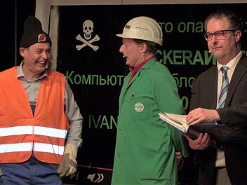 Georg Koeniger, Florian Hoffmann und Michael A. Tomis (von links) sind die drei von TBC, die Qualitäts-Quatsch zu produzieren wissen. Foto: Reißaus
