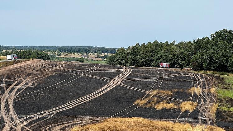 Flächenbrand bei Geiselwind