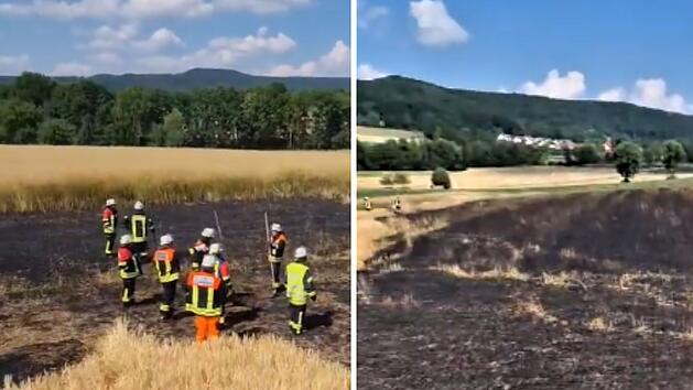 Flächenbrand bei Litzendorf - Video zeigt Ausmaß der Zerstörung
