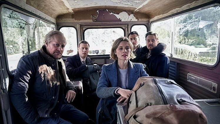 In den Highlands begegnen dem Team zahlreiche Problemchen (von links): Jim (Jürgen Vogel), David (David Kross), Rebecca (Svenja Jung), Bernhard (Serkan Kaya) und Andreas (Tom Schilling).