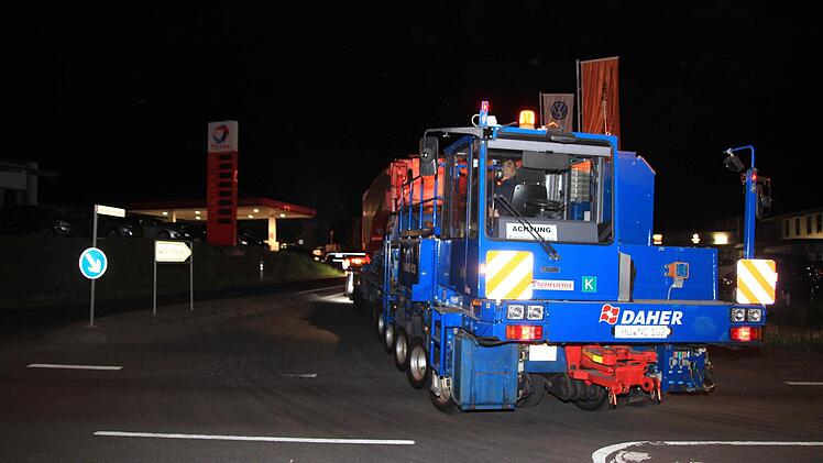 Schwertransporter Bamberg am 5. Mai 2015 Foto: Ferdinand Merzbach