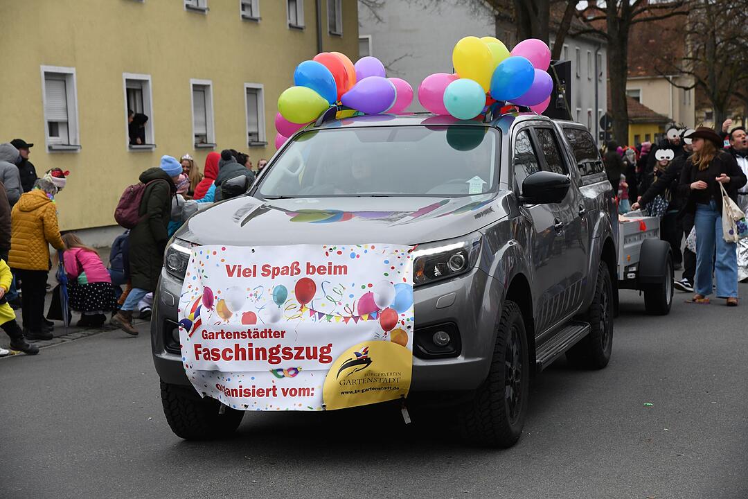 Faschingstreiben in der Gartenstadt.