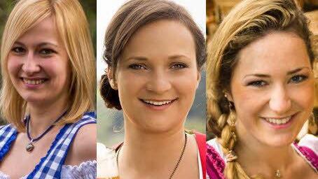 Sie wollen das Bayerische Bier repräsentieren (von links): Christine Lang, Tina-Christin Rüger, Andrea Lindner Foto: privat