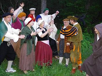 Die Theatergruppe Steinberg zeigt am 14. und 15. Juni das Stück "Der Gottesfriede von Steinberg". Foto: hs