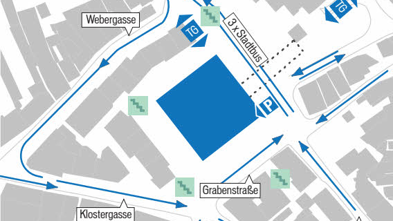Die Verkehrsführung im Siegerentwurf.