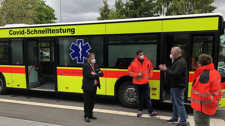 Seit Dienstag verkehrt ein Schnelltestbus im Kreis.