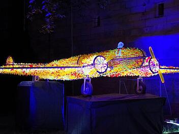 Der Lichtpunkt "im Anflug" wurde zum Publikumsliebling gewählt.Heike Schülein