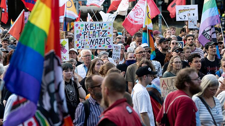 Nach der Wahl in Sachsen-Anhalt - Proteste in Essen