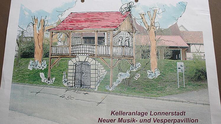 Könnte ein Schmuckstück der Kelleranlage werden: der geplante Musikpavillon auf dem Felsenkeller