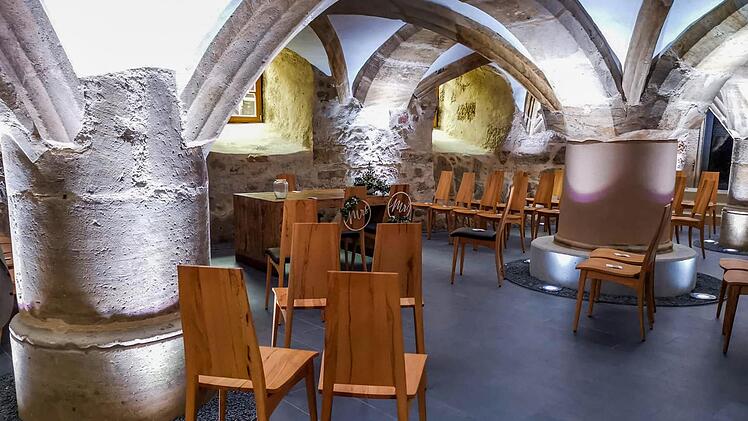 Das Trauzimmer im historischen "Kellergewölbe" von Schloss Thurnau Foto: Gemeinde Thurnau