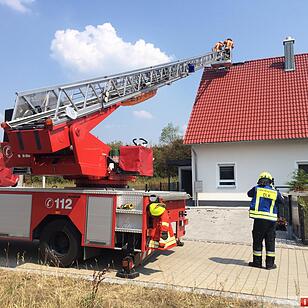 Wohnhausbrand in Allersberg forder drei Verletzte