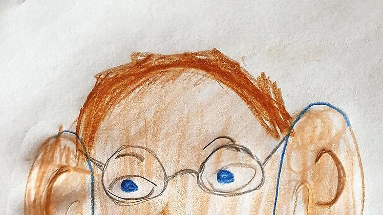 Die sechsjährige Marie-Luise hat unsere Autorin gemalt. Repro: FT