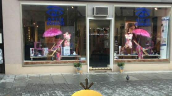 Mitten in der Innenstadt steht ein Enton. Foto: Vincent