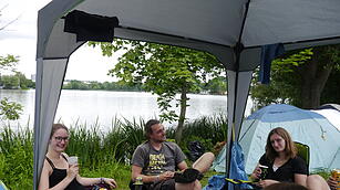 Zeltplatz bei Rock im Park am Freitag