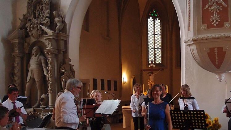 Zahlreiche Zuhörer lockte die Serenade mit dem Collegium musicum Coburg in die Schlosskirche Ahorn. Foto: Jochen Berger
