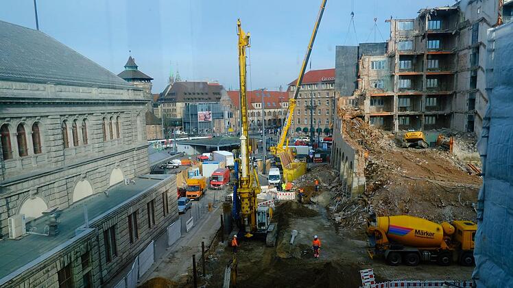 Aus der alten Hauptpost beim Hauptbahnhof wird ein Hotel- und Bürokomplex.